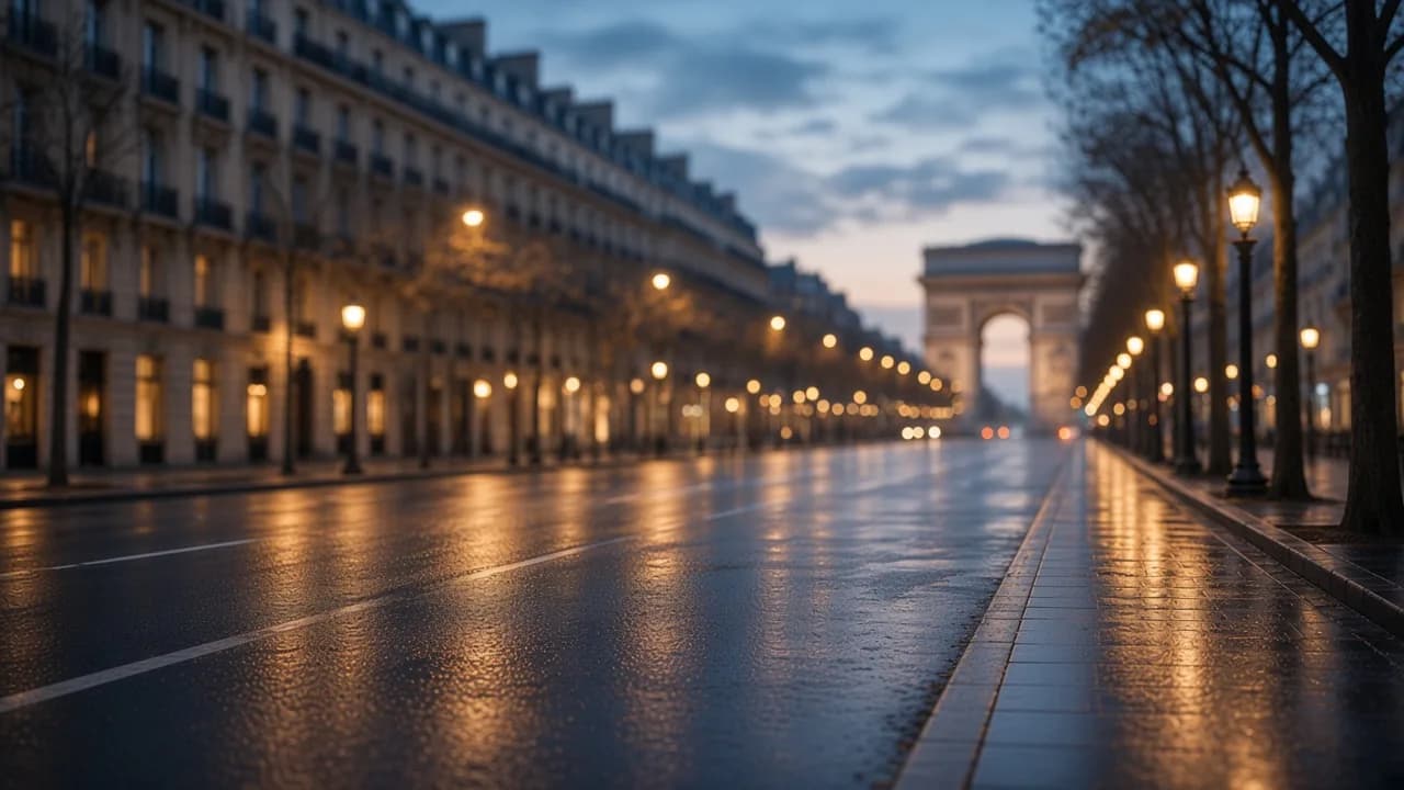 Arc de Triomphe et avenue des Champs-Élysées, Paris 8e